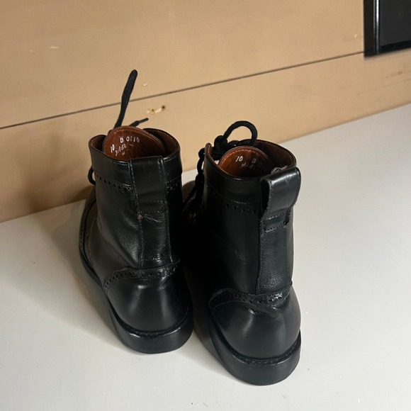 Allen Edmonds Dalton Black Leather Wingtip Brogue Dress Boots Mens 10 B 0114 main image 4